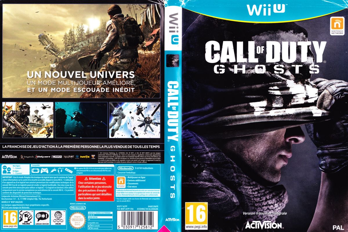 Call of Duty Ghosts box art for Wii U